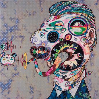 TAKASHI MURAKAMI Homage to Francis Bacon (Study for Head of Isabel Rawsthorne and George Dyer).
